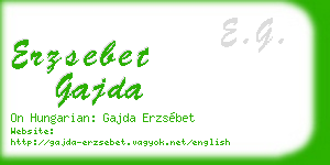erzsebet gajda business card